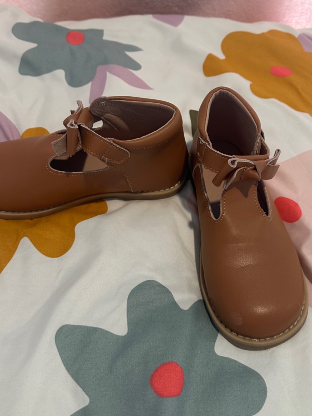 SweetHoney Tan Ankle Boot Dress Shoes for Kids